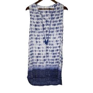 Beachlunchlounge Blue and White Mini Dress